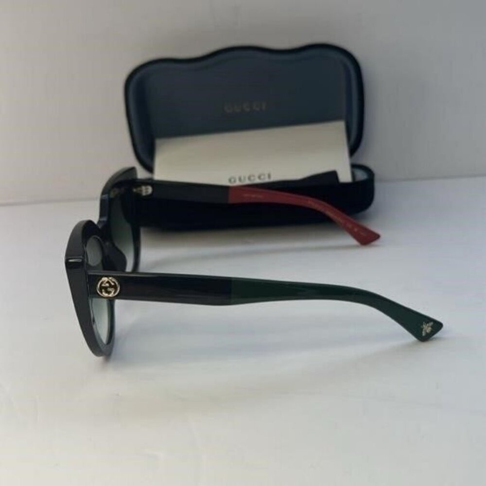 BRAND NEW GUCCI GG0163SN 003 Black Grey Women Sunglasses","description":"AUTHENT - Picture 3 of 12